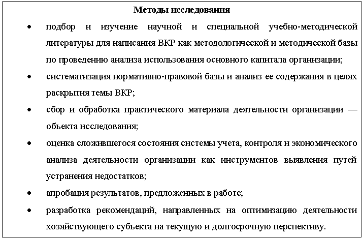 Методы исследования